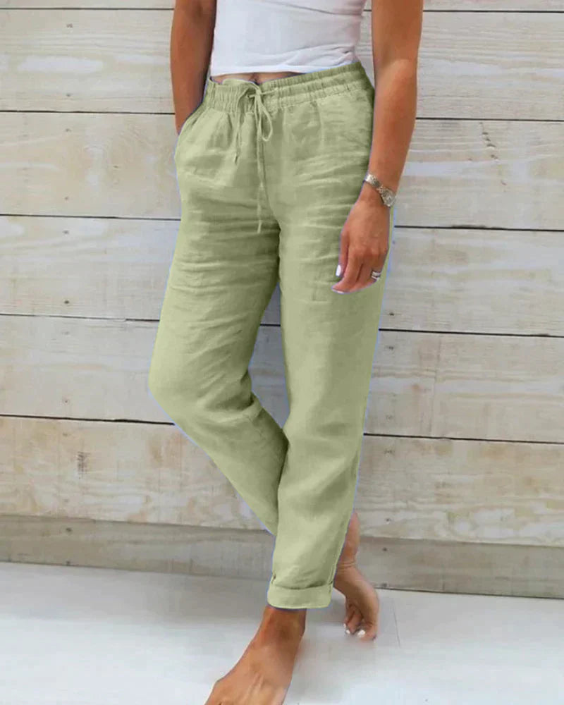 Nora | Light Linen Summer Pants for Women