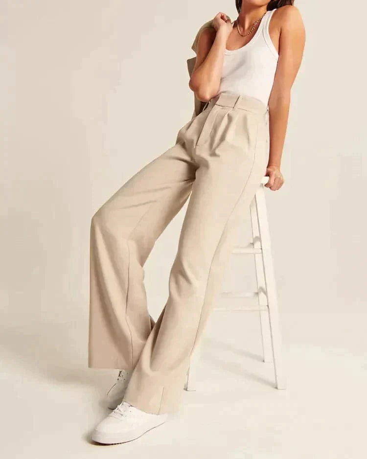 Saskia - High Waist Wide Leg Pants