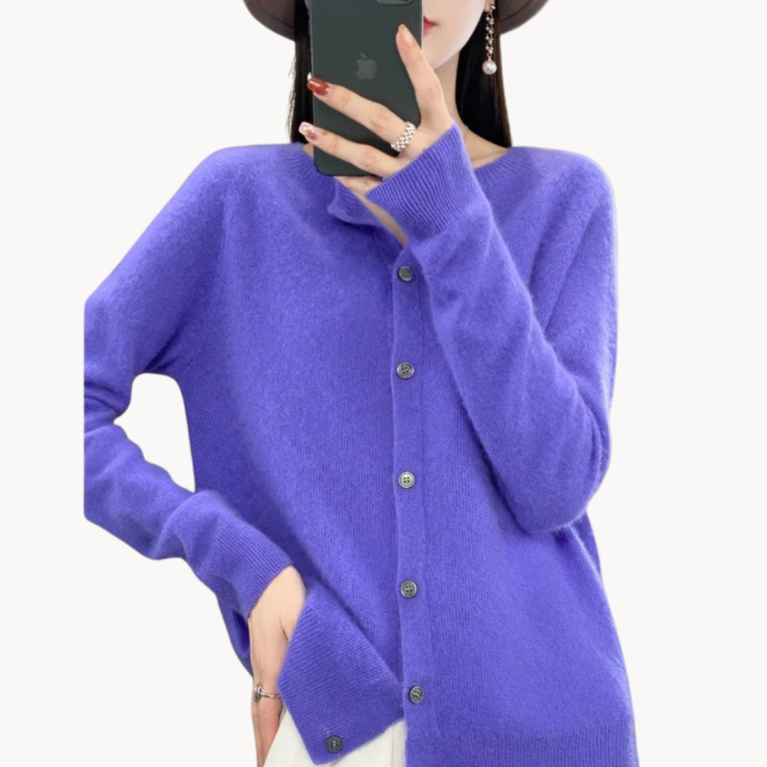 Mila | Elegant Wool Cardigan with a Cozy Fit