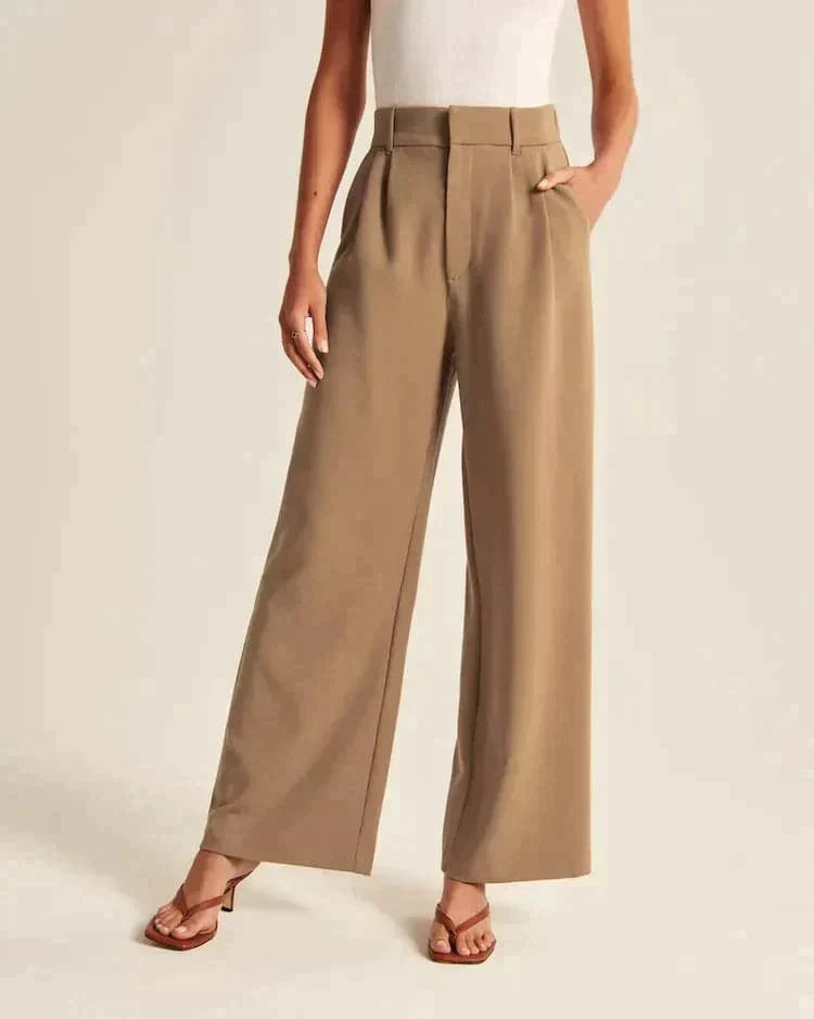 Saskia - High Waist Wide Leg Pants