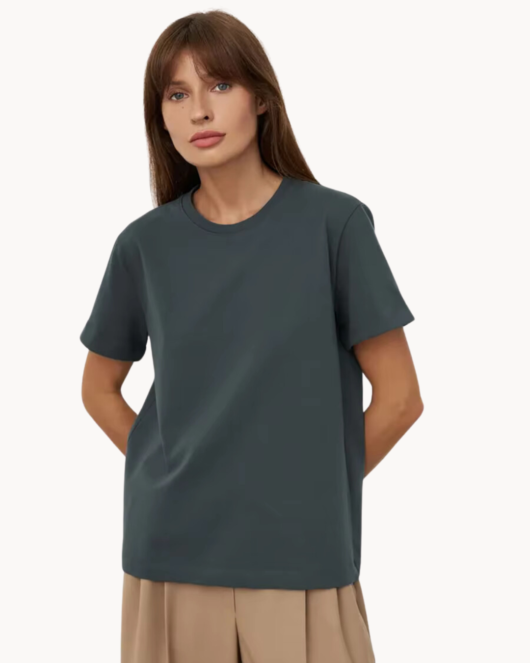 Helen | Essential Cotton Tee for a Classic Look