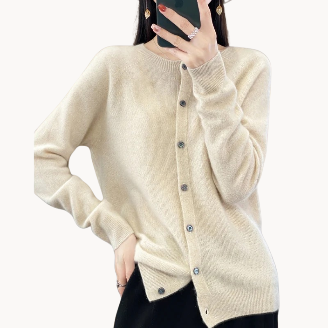 Mila | Elegant Wool Cardigan with a Cozy Fit