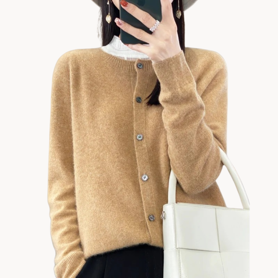 Mila | Elegant Wool Cardigan with a Cozy Fit