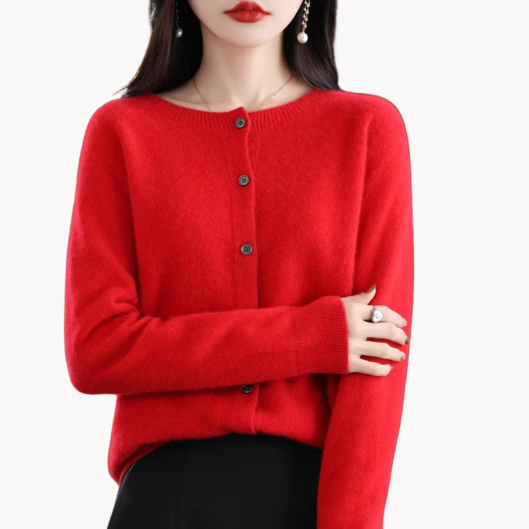 Mila | Elegant Wool Cardigan with a Cozy Fit