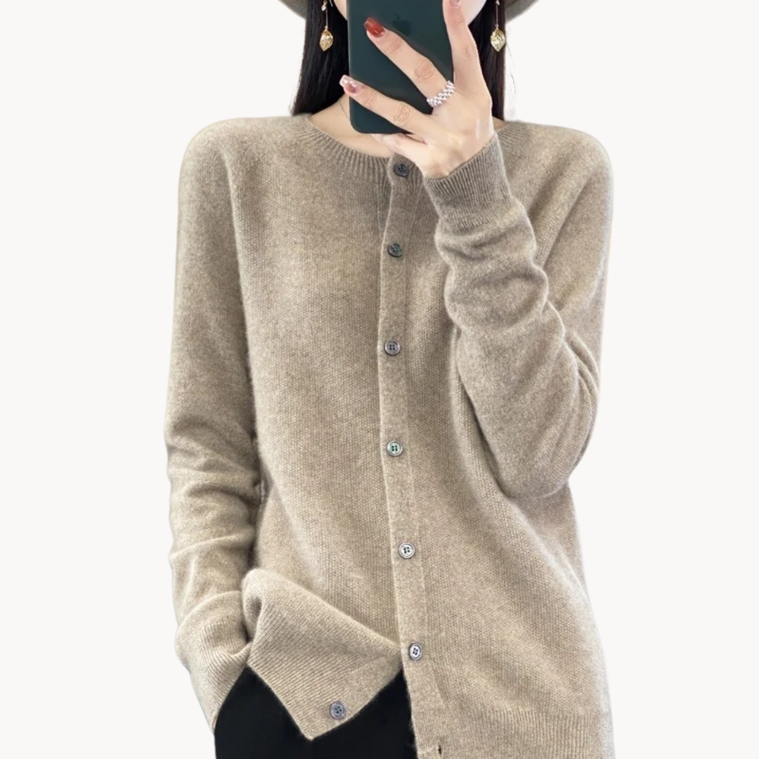 Mila | Elegant Wool Cardigan with a Cozy Fit