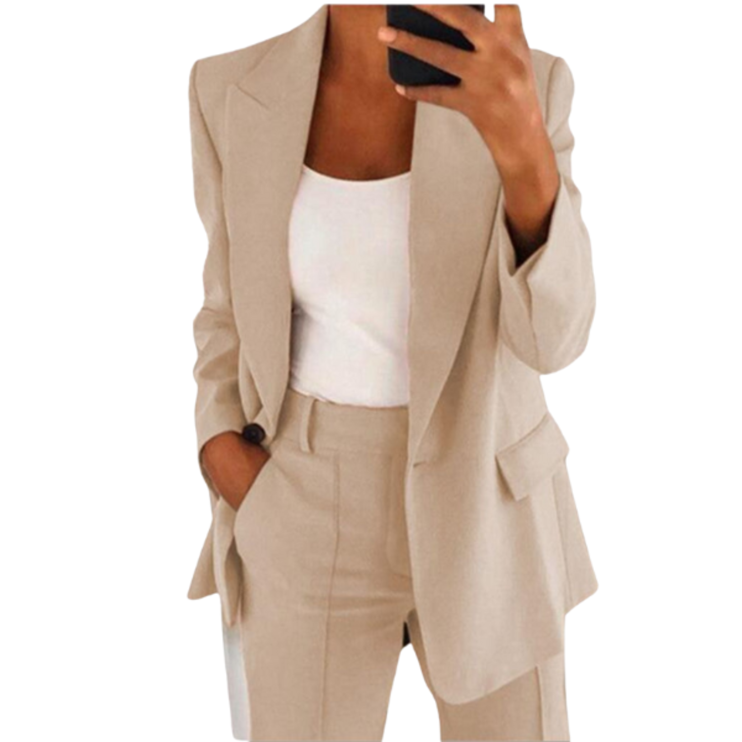 Women's Elegant Blazer Suit | Professional Two-Piece Set