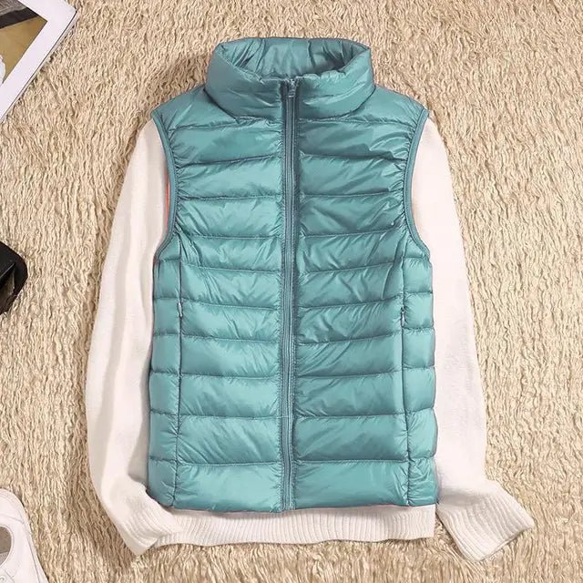 Women's Lightweight Puffer Vest | Warm & Stylish