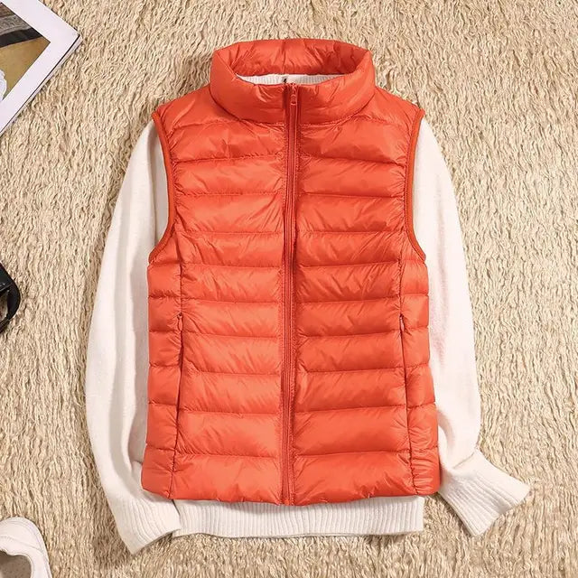 Women's Lightweight Puffer Vest | Warm & Stylish