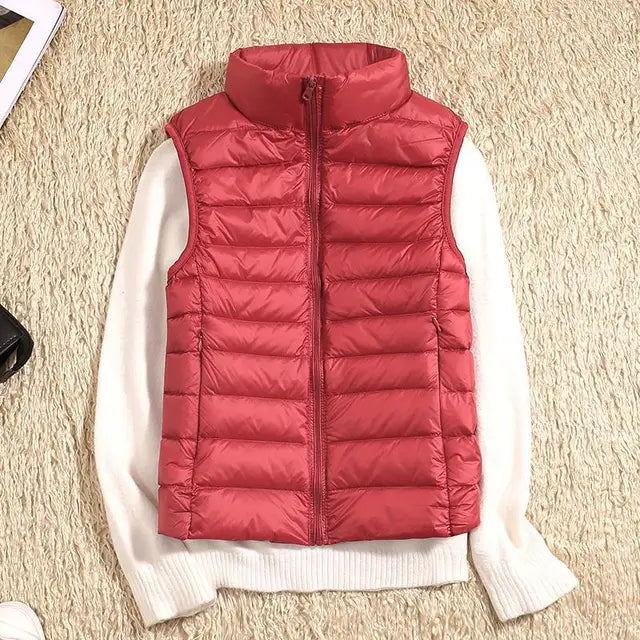 Women's Lightweight Puffer Vest | Warm & Stylish