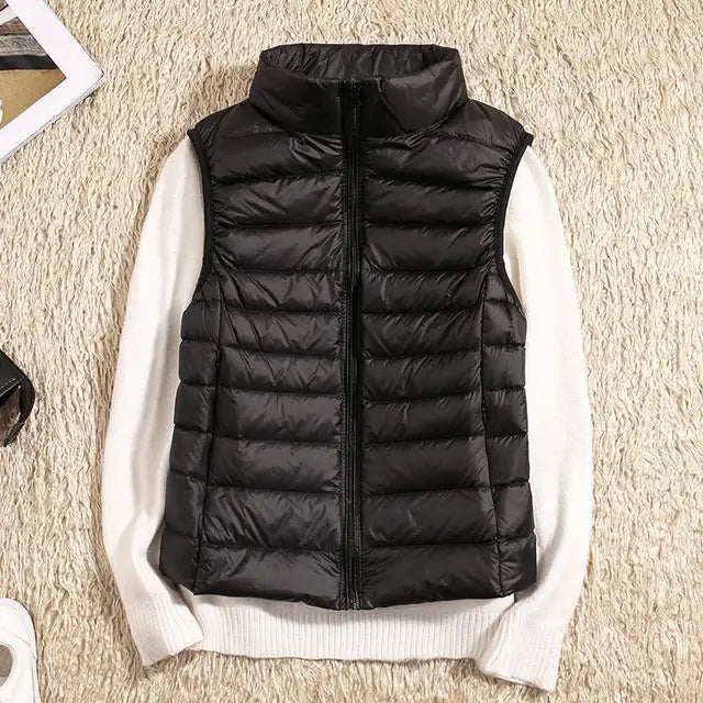 Women's Lightweight Puffer Vest | Warm & Stylish