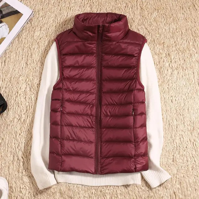 Women's Lightweight Puffer Vest | Warm & Stylish