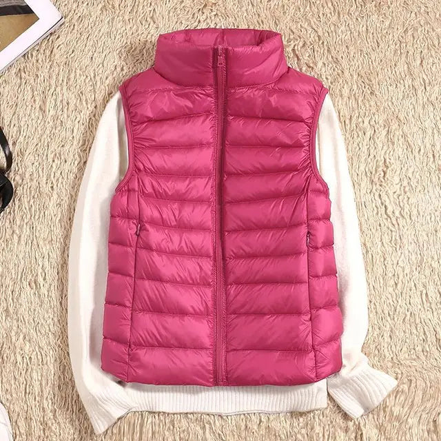 Women's Lightweight Puffer Vest | Warm & Stylish