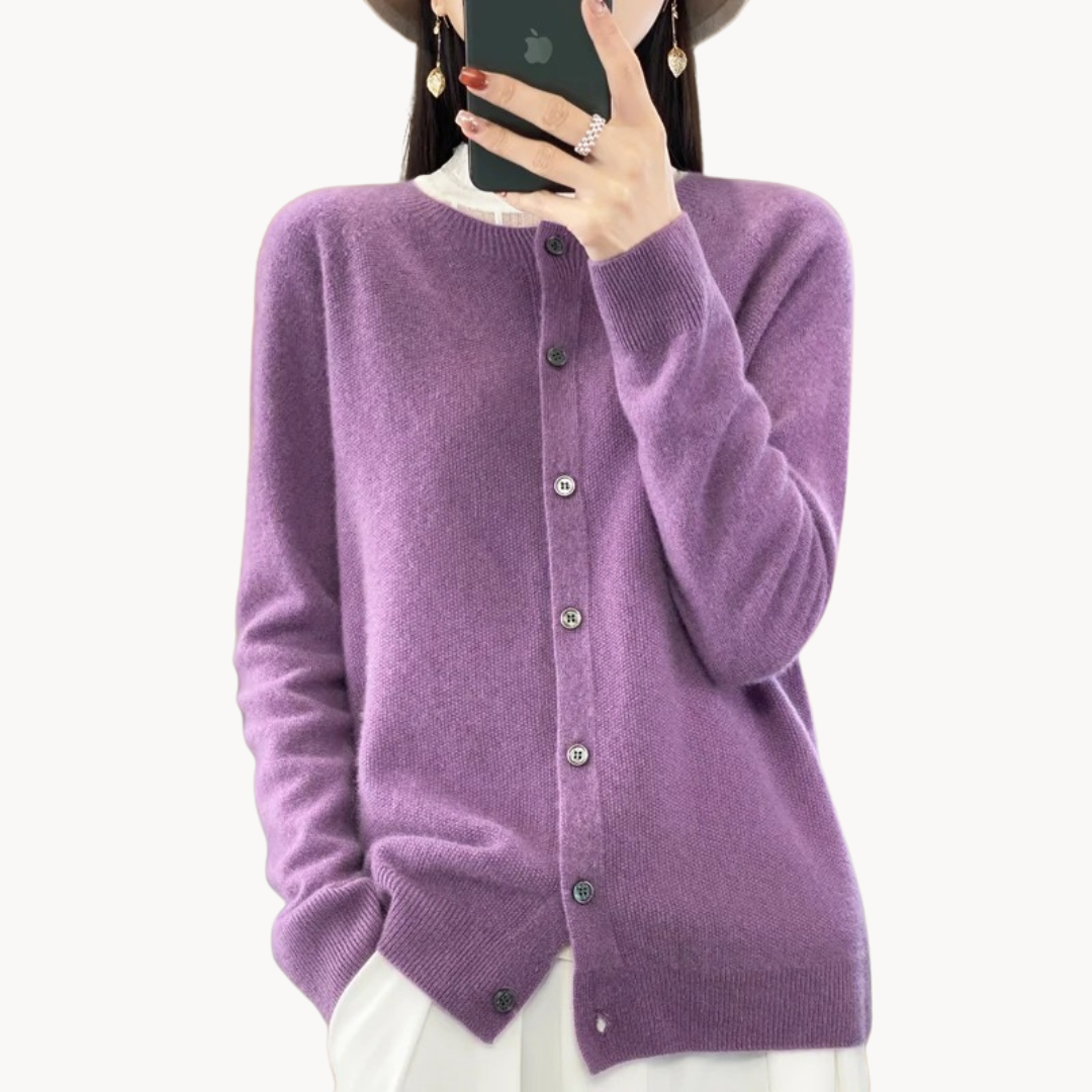 Mila | Elegant Wool Cardigan with a Cozy Fit