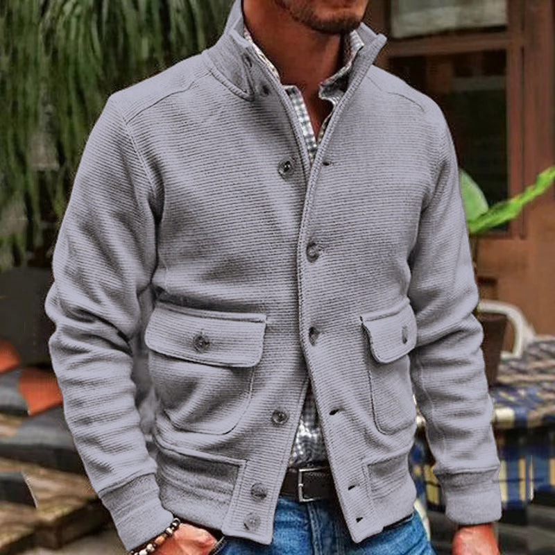 Men's Casual Button-Up Jacket | Stylish & Versatile