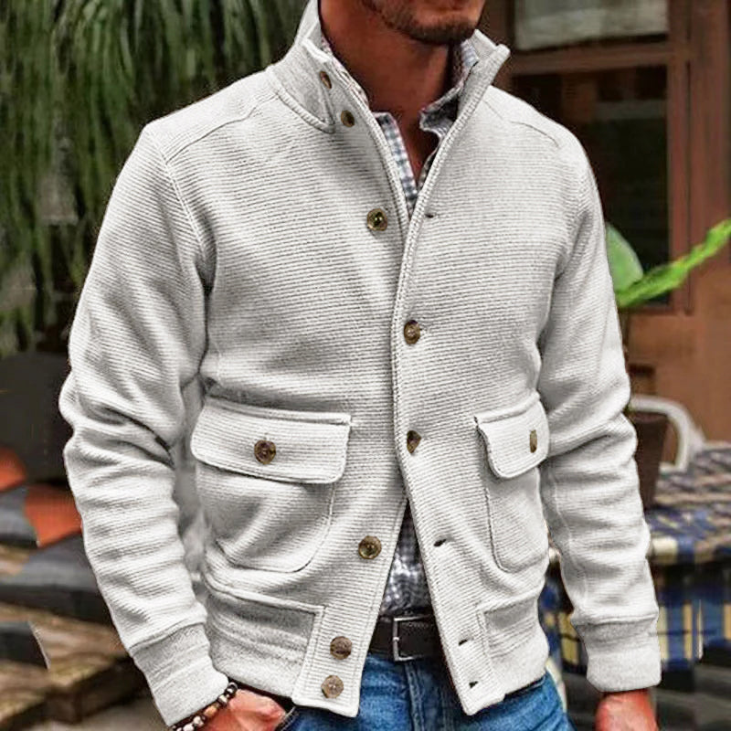 Men's Casual Button-Up Jacket | Stylish & Versatile