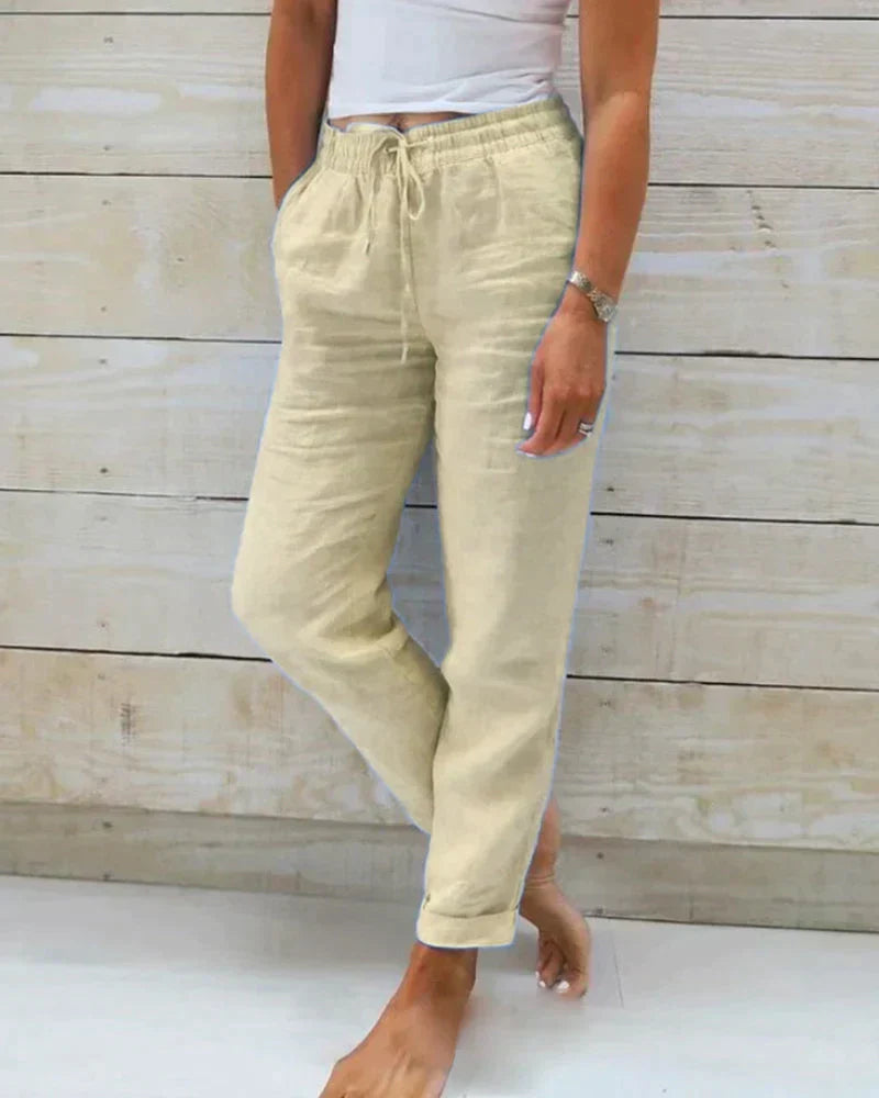 Nora | Light Linen Summer Pants for Women