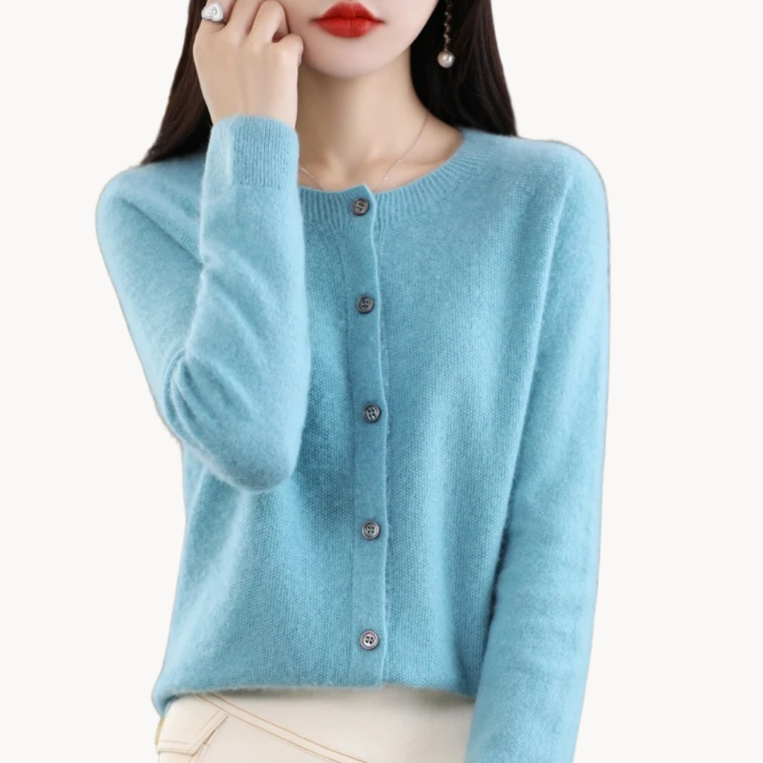 Mila | Elegant Wool Cardigan with a Cozy Fit