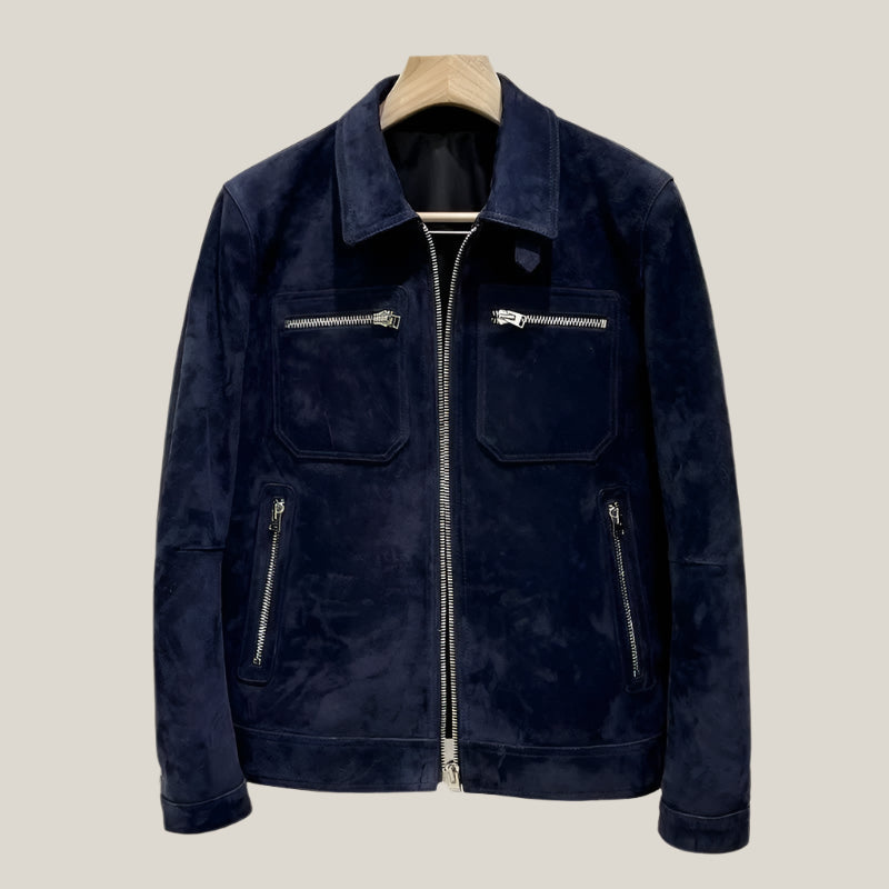 Men's Suede Leather Jacket | Stylish & Soft Touch