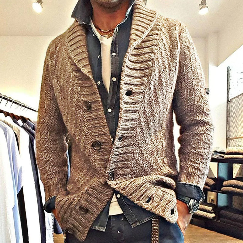 Men's Knitted Cardigan | Stylish Button-Up Sweater