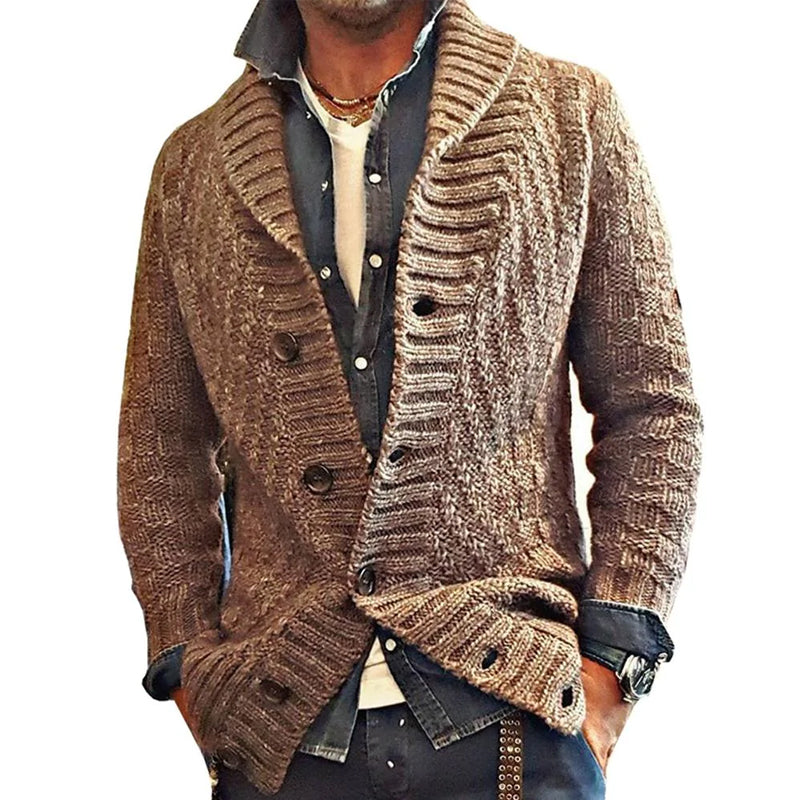 Men's Knitted Cardigan | Stylish Button-Up Sweater