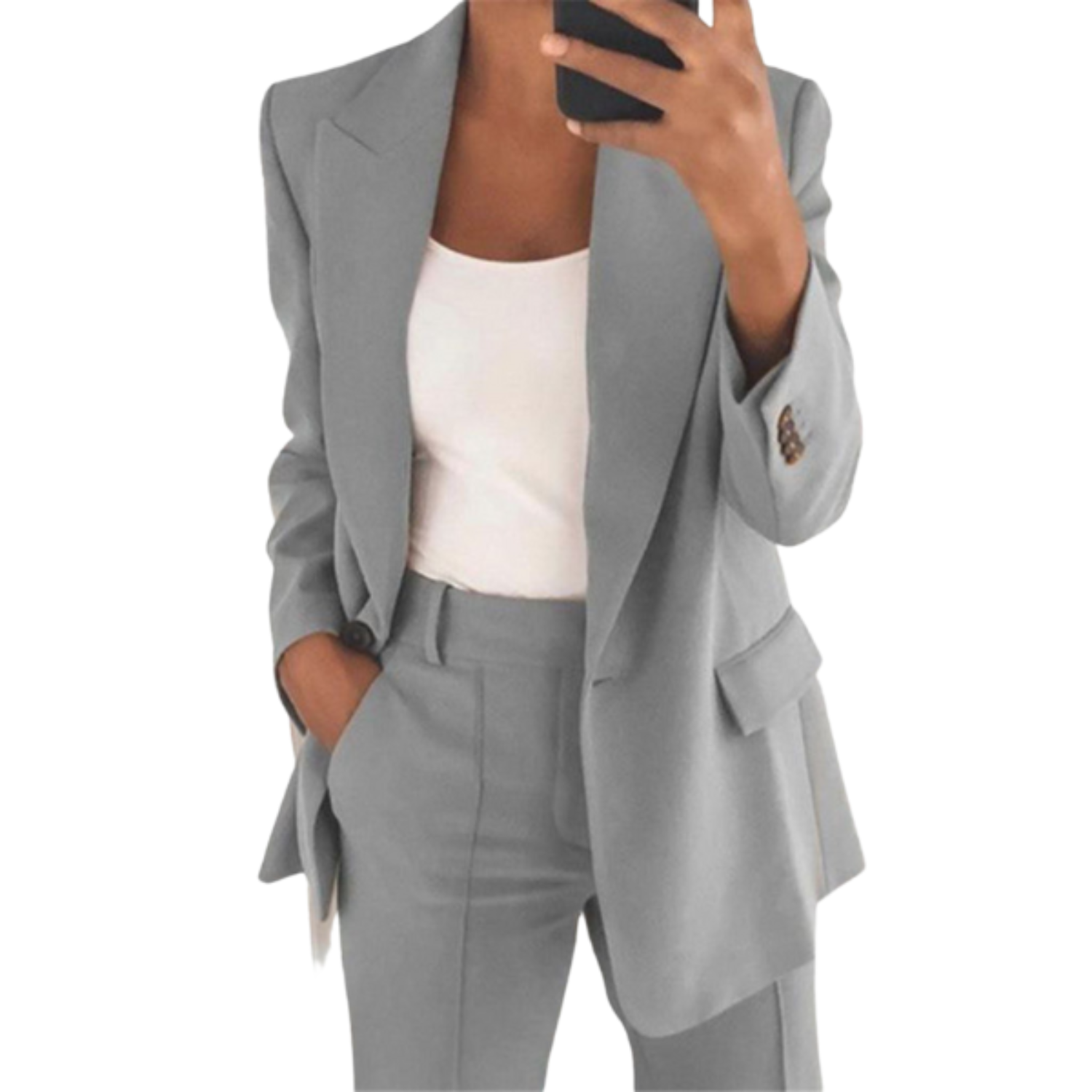 Women's Elegant Blazer Suit | Professional Two-Piece Set