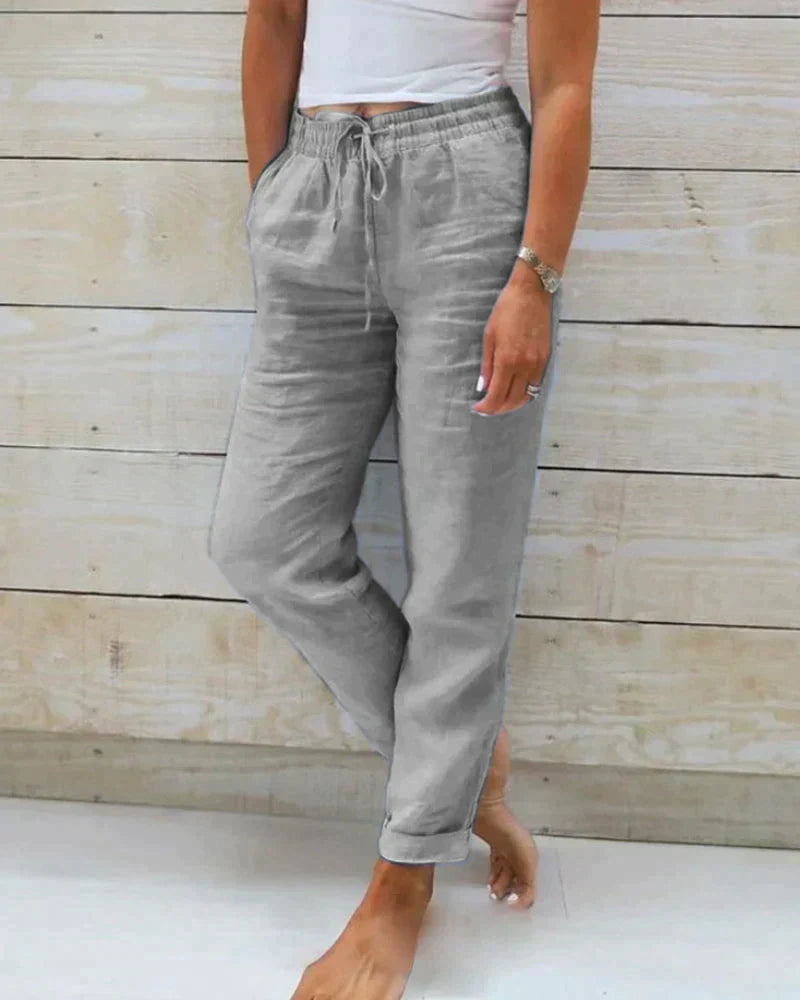 Nora | Light Linen Summer Pants for Women