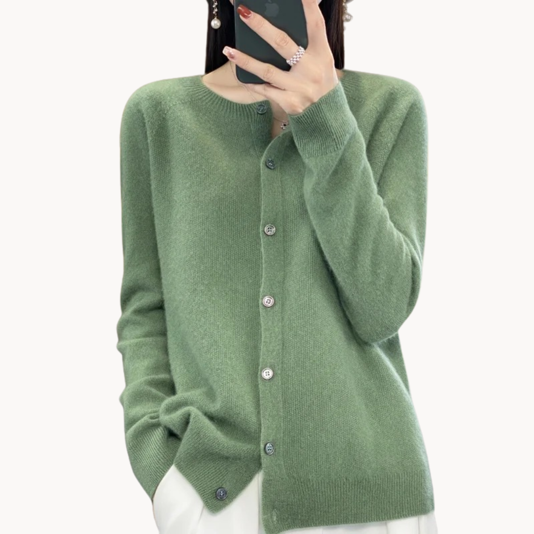 Mila | Elegant Wool Cardigan with a Cozy Fit