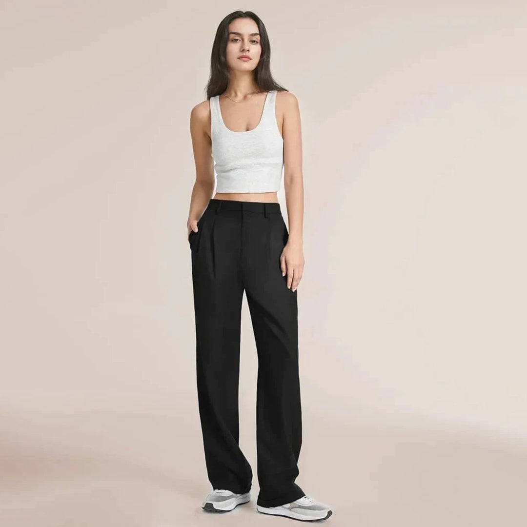 Women's Wide-Leg High-Waist Trousers | Elegant & Versatile