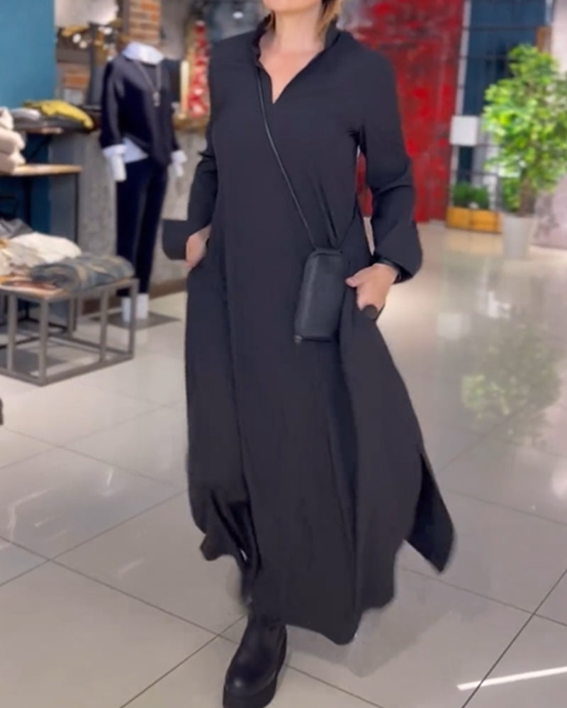 Elegant Maxi Shirt Dress | Stylish & Comfortable