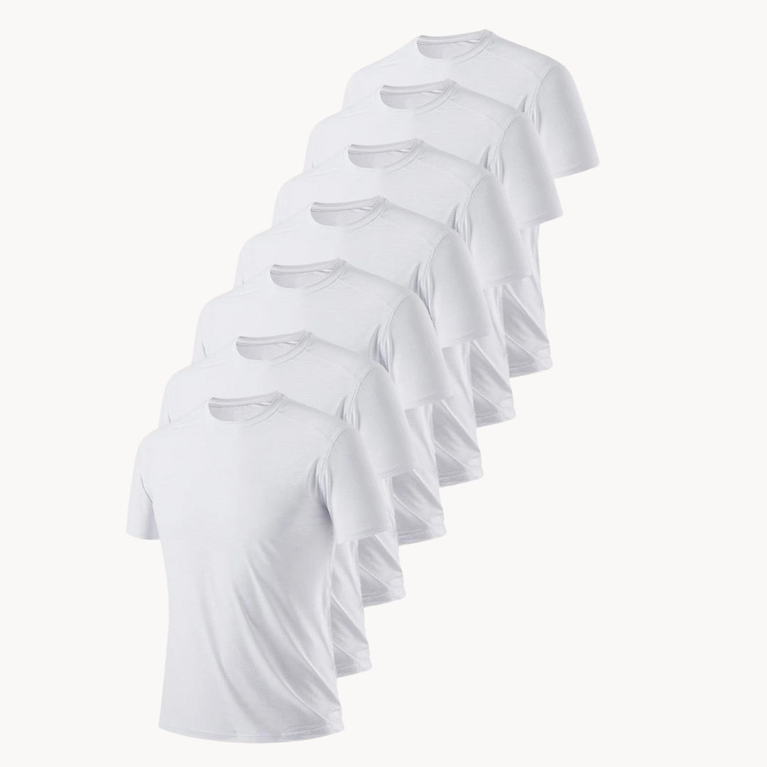 Alice | White 10-Pack Active Short Sleeve Tees