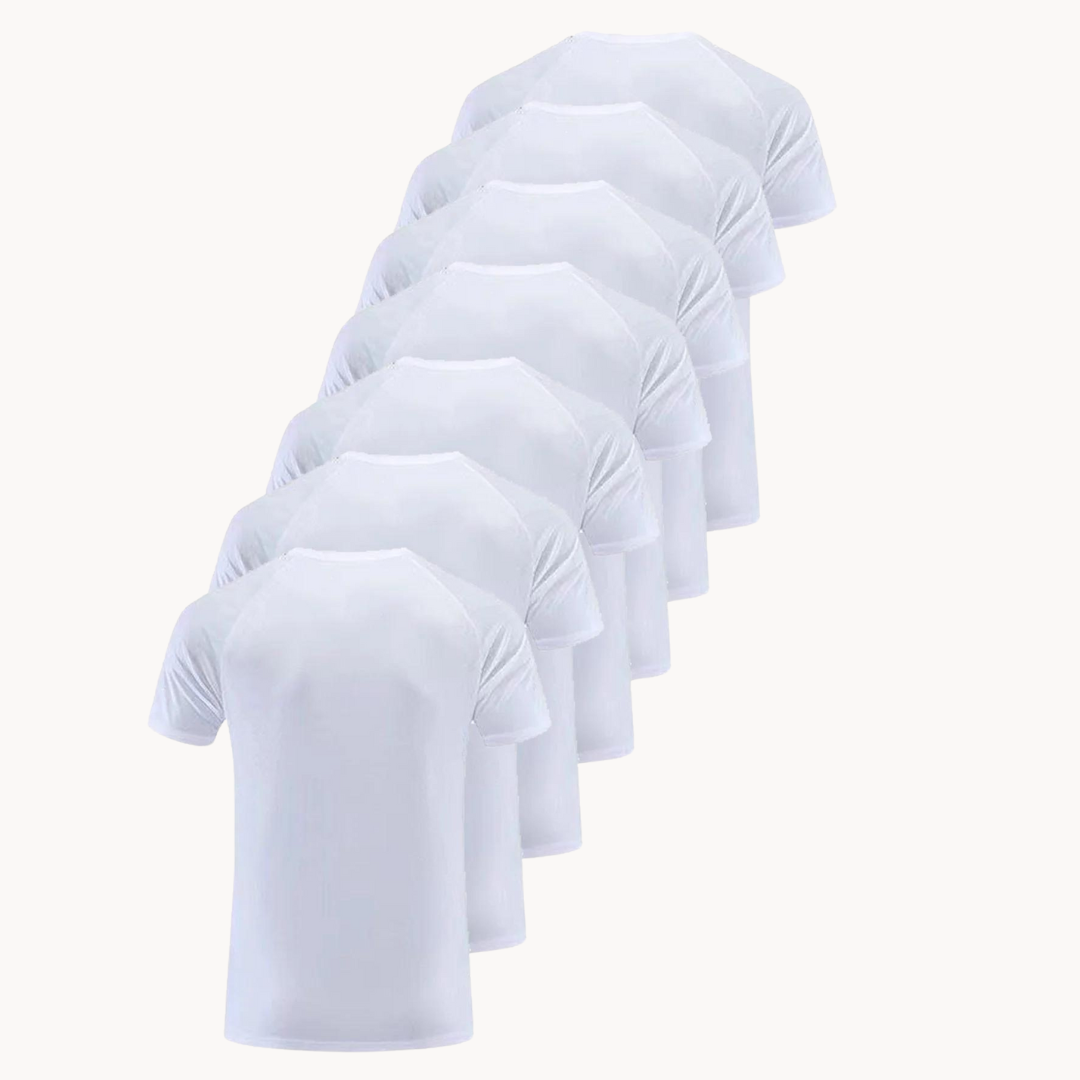 Alice | White 10-Pack Active Short Sleeve Tees