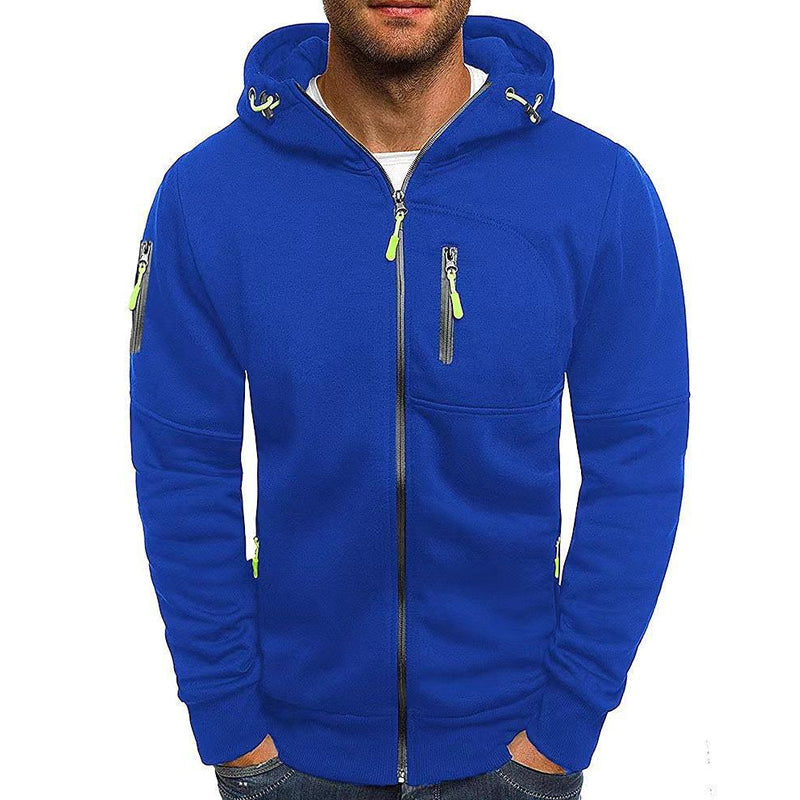 Men's Hooded Zip-Up Sweatshirt | Stylish & Functional