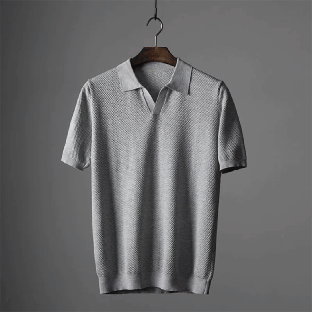 Men's Knit Polo Shirt | Breathable & Stylish