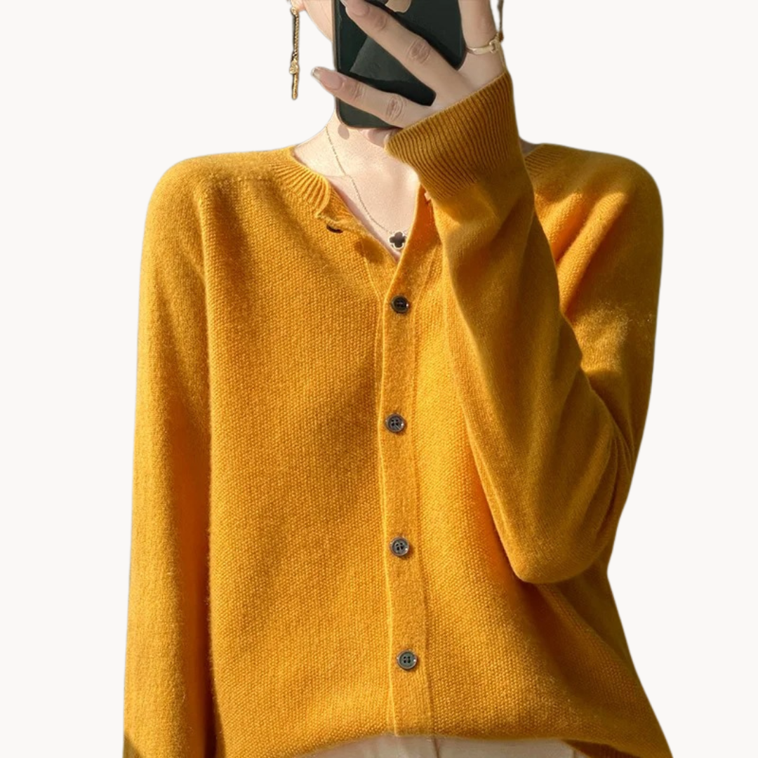 Mila | Elegant Wool Cardigan with a Cozy Fit