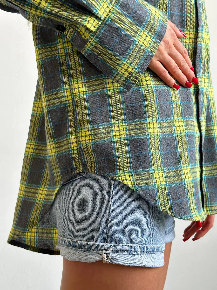 Carrie | Elegant checked flannel shirt