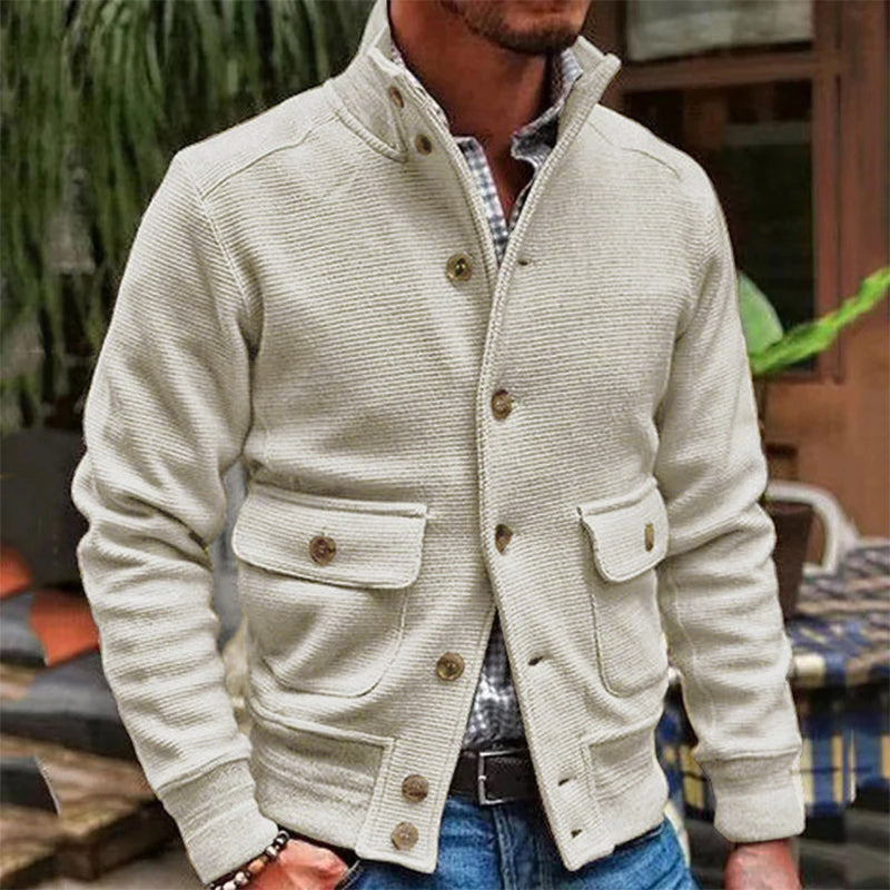 Men's Casual Button-Up Jacket | Stylish & Versatile