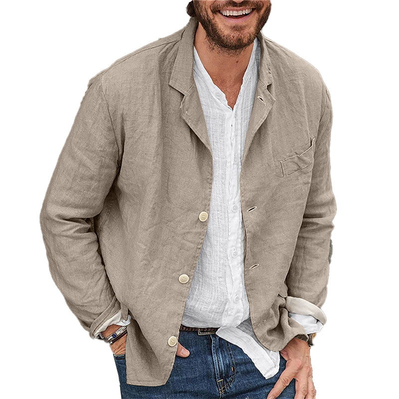 Men's Casual Linen Blazer | Lightweight & Breathable