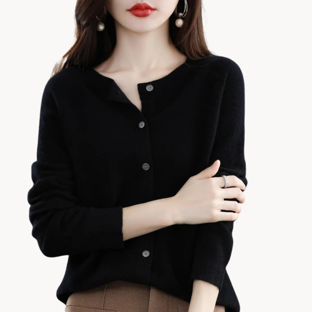 Mila | Elegant Wool Cardigan with a Cozy Fit