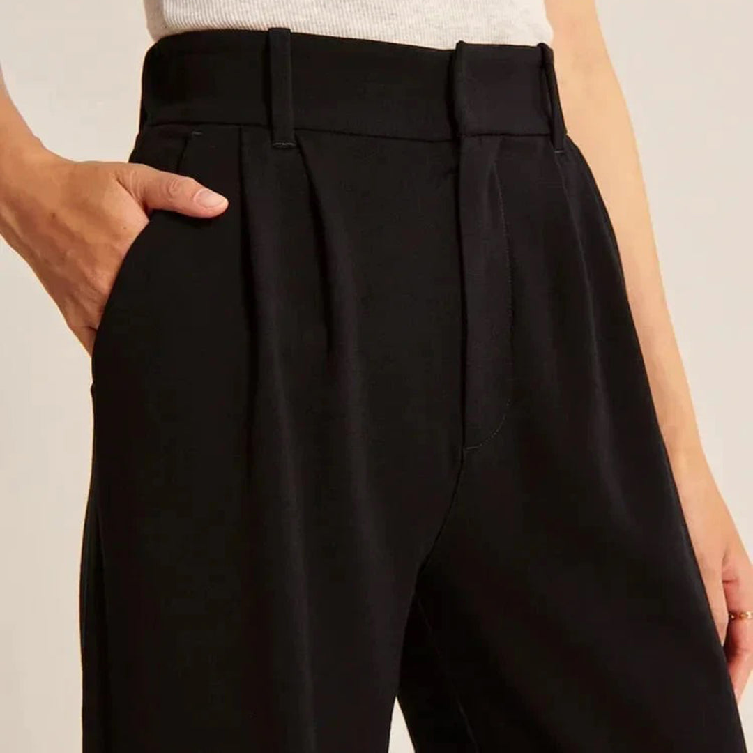 Women's Wide-Leg High-Waist Trousers | Elegant & Versatile