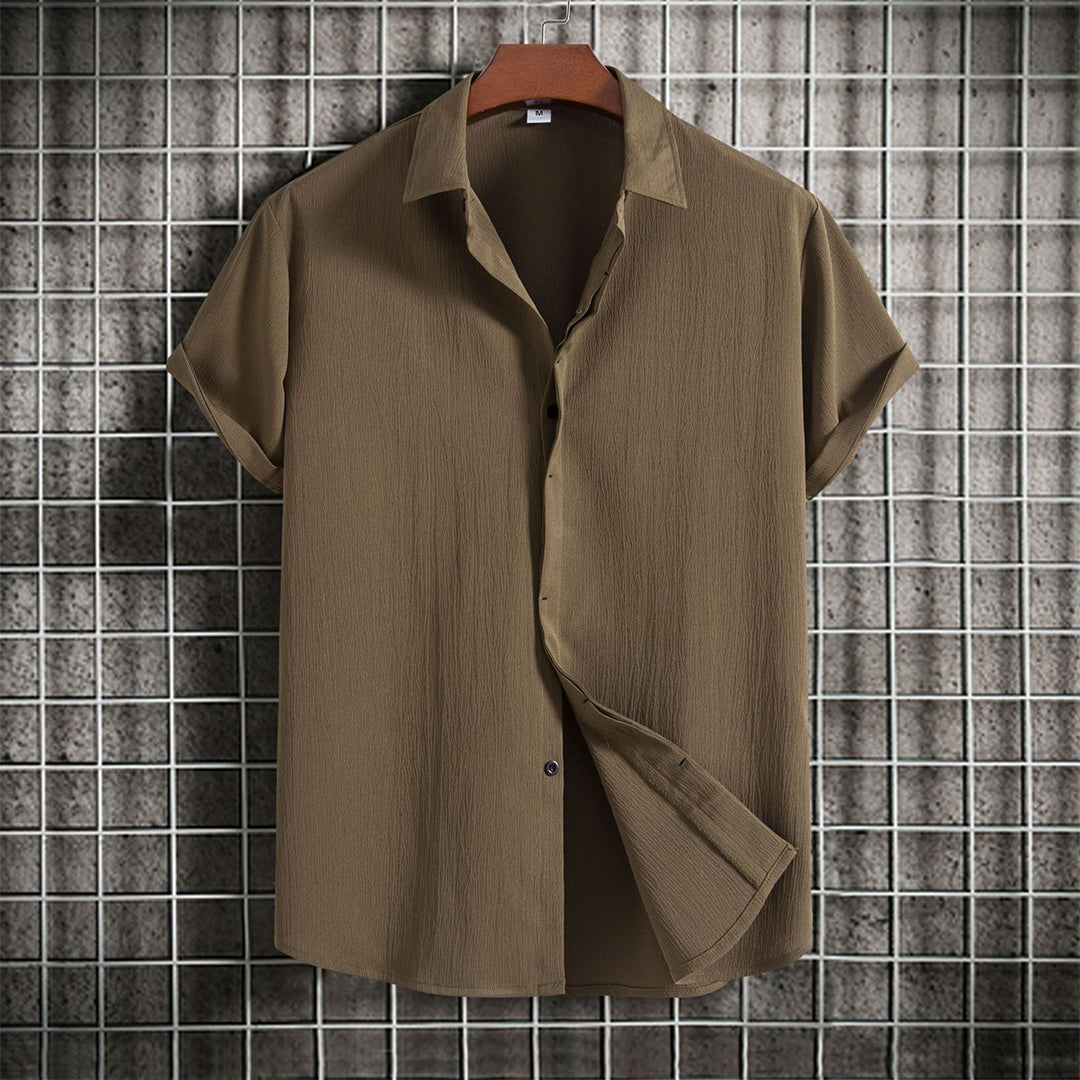 Men's Casual Cotton-Linen Shirt