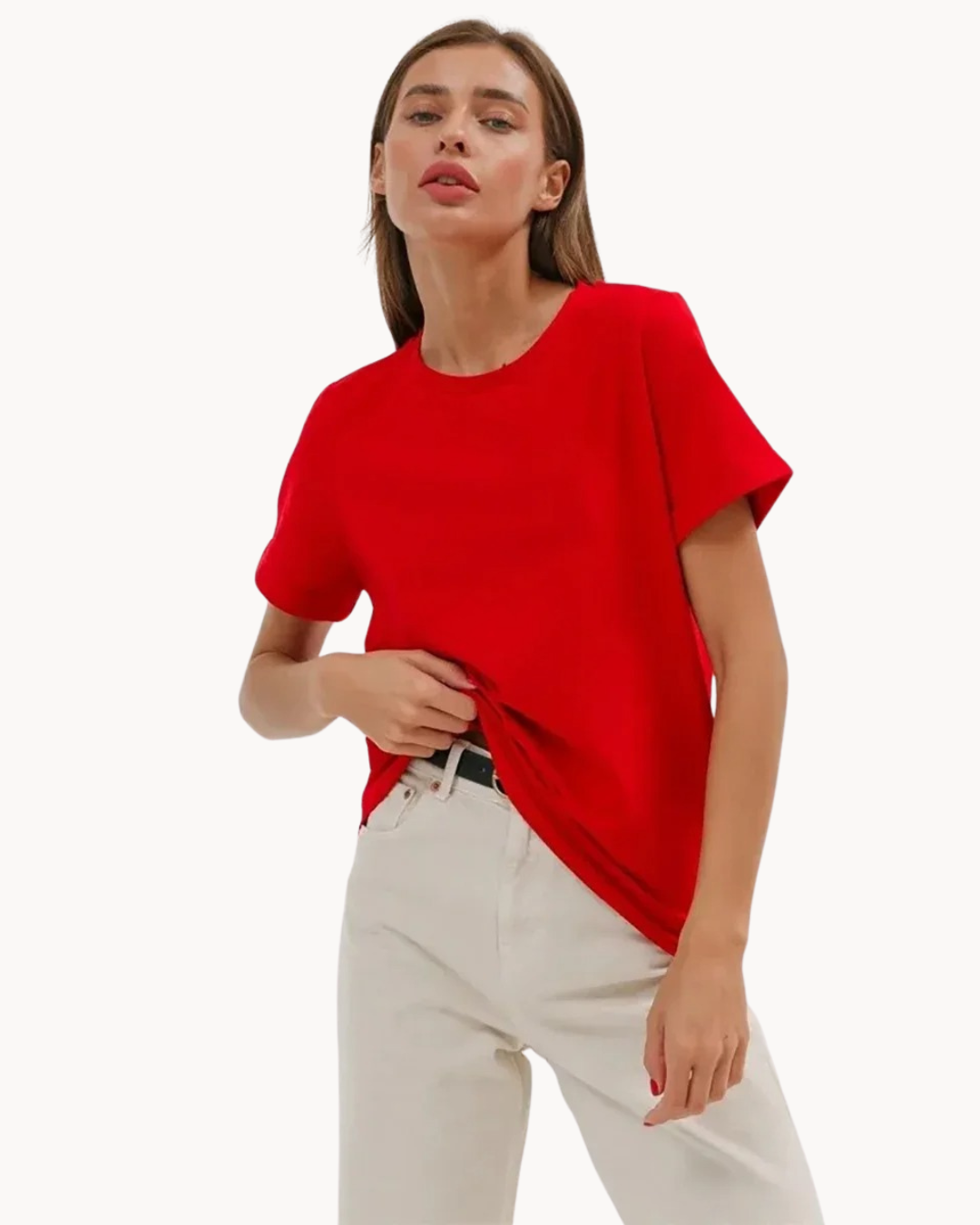 Helen | Essential Cotton Tee for a Classic Look