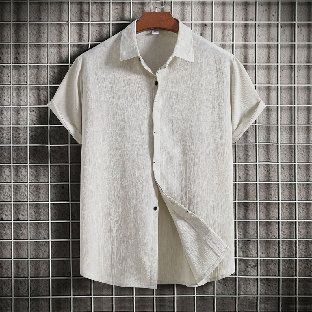 Men's Casual Cotton-Linen Shirt