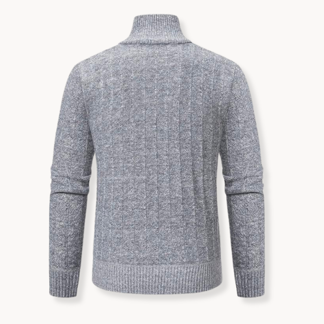 Kollin | Classic Knit Sweater with Quarter Zip