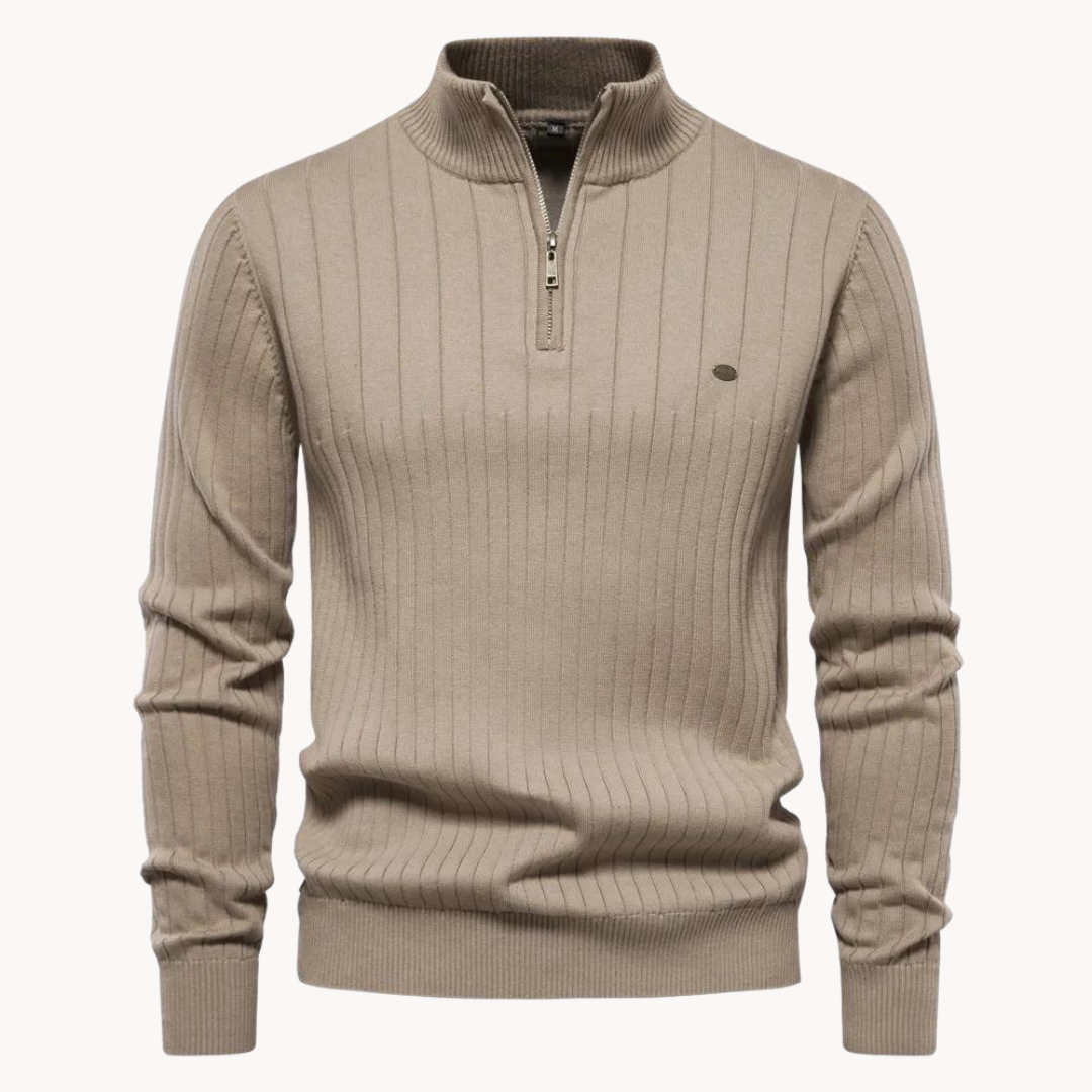 Sarzil | Elegant Quarter Zip Sweater