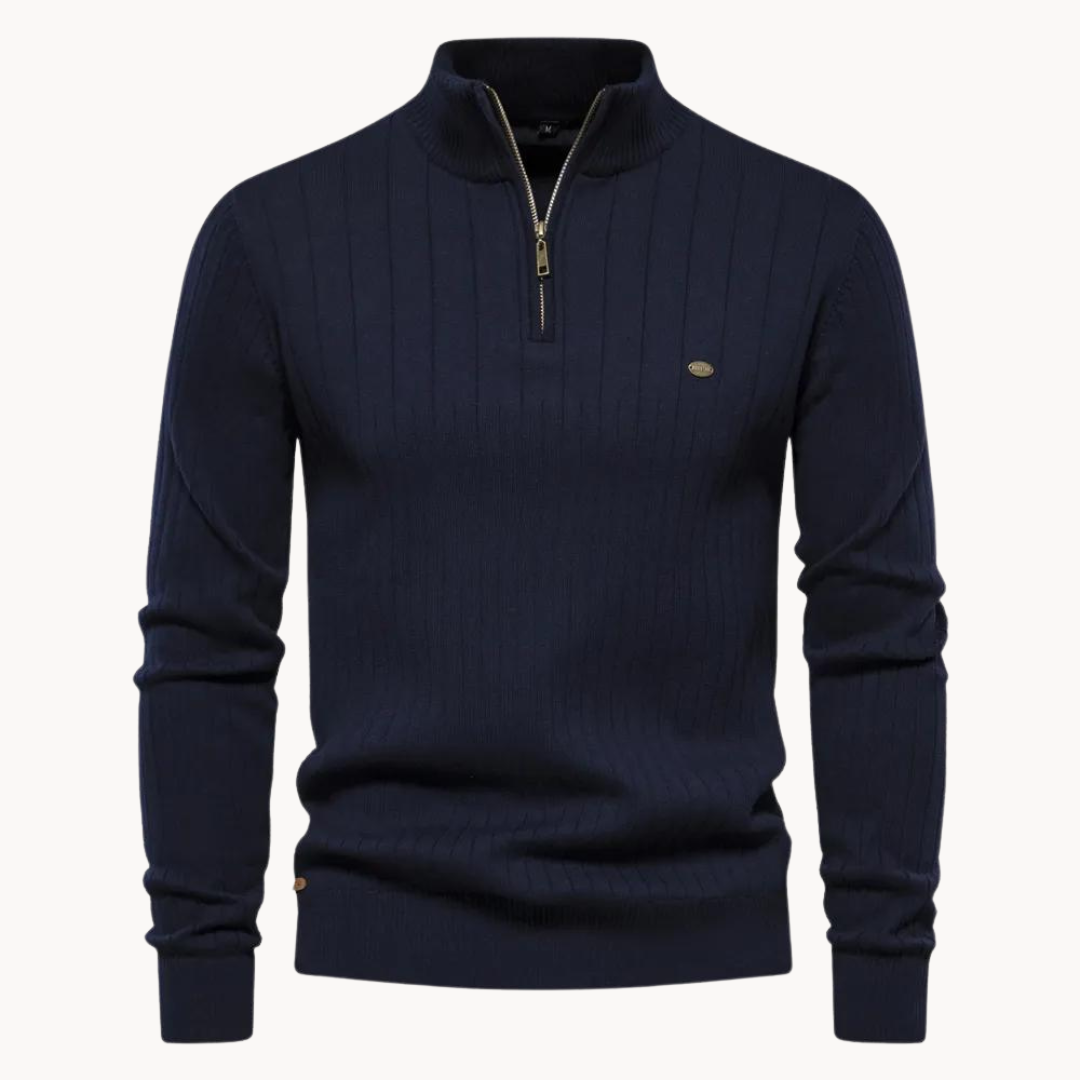 Sarzil | Elegant Quarter Zip Sweater