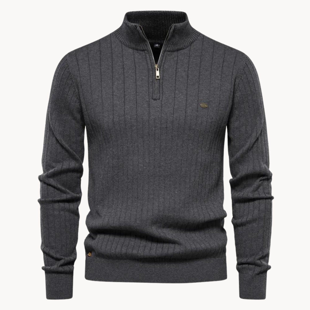 Sarzil | Elegant Quarter Zip Sweater