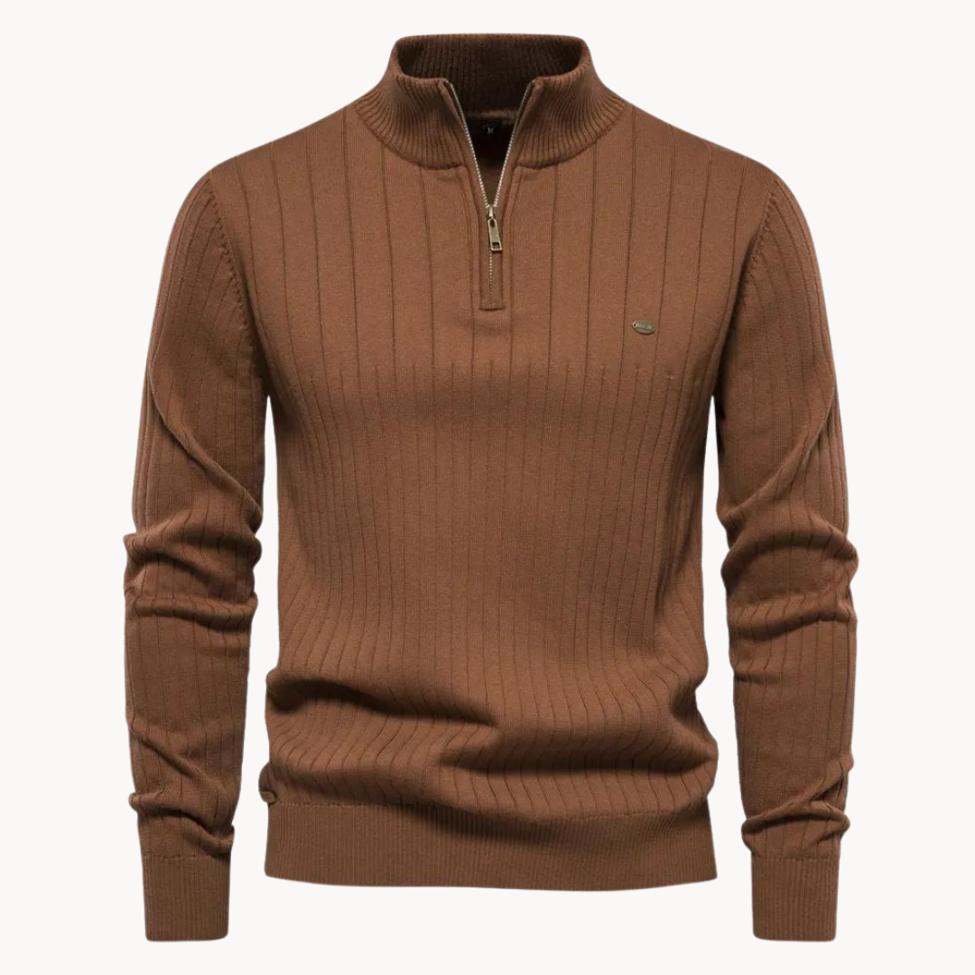 Sarzil | Elegant Quarter Zip Sweater