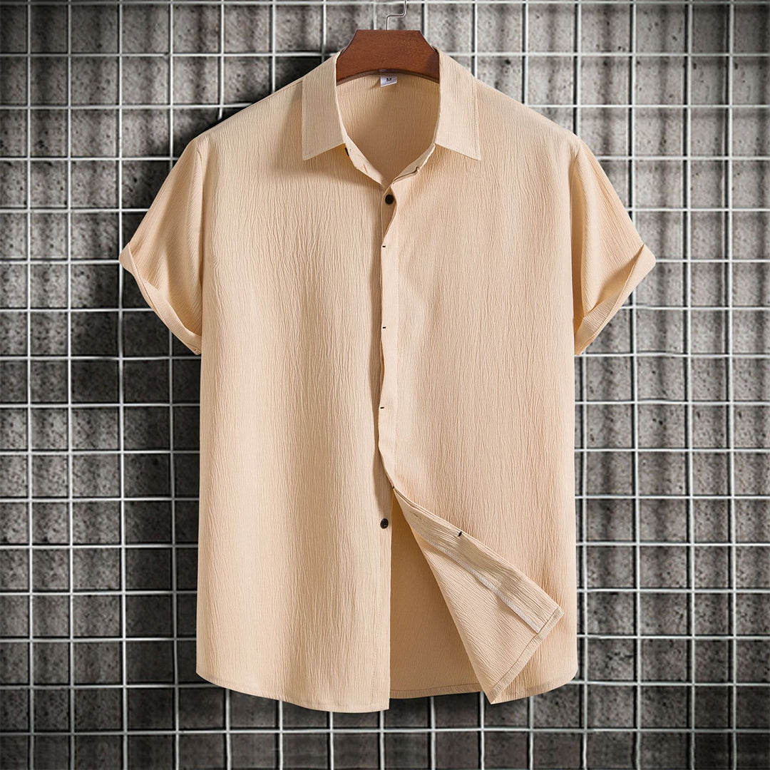 Men's Casual Cotton-Linen Shirt