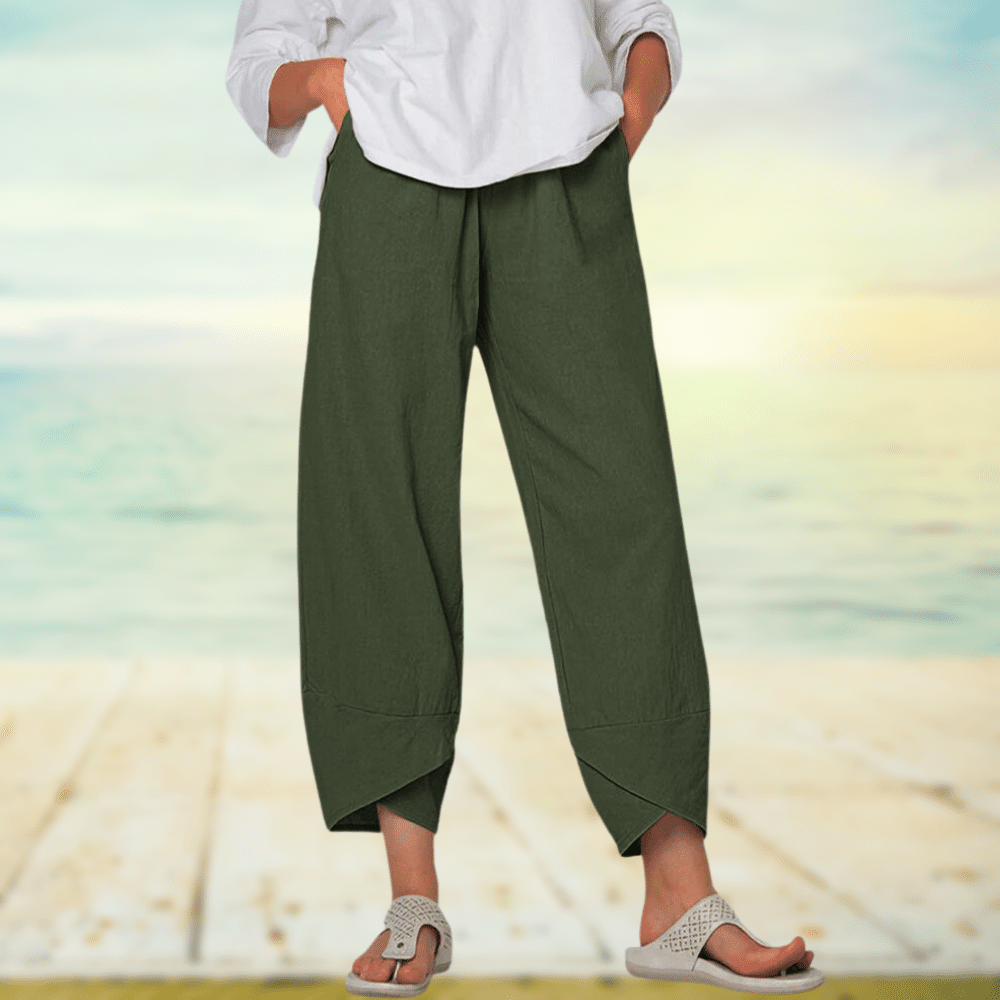 Women's Wide-Leg Linen Pants | Casual & Breathable