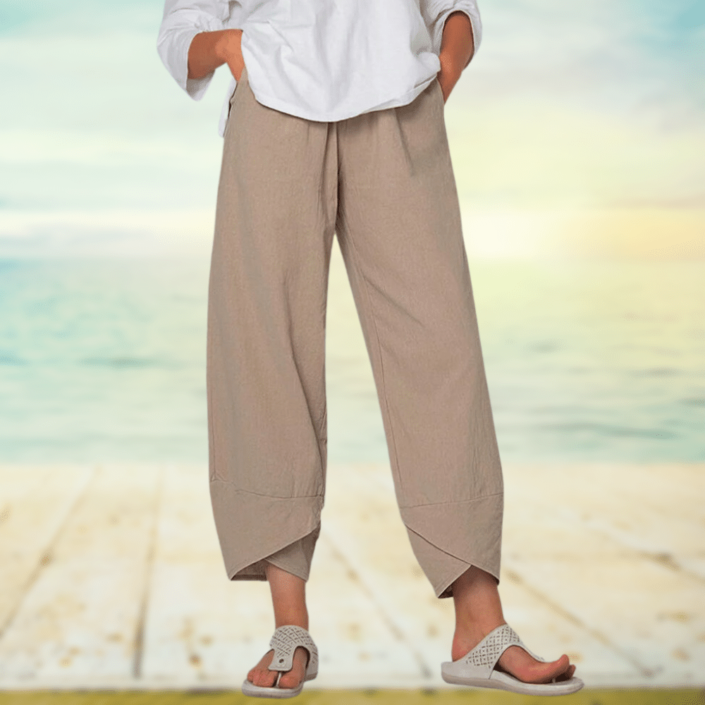 Women's Wide-Leg Linen Pants | Casual & Breathable